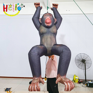 air Blow up Hanging <strong>Climbing</strong> Baboon Model Black Inflatable Gorilla - Product Image 2