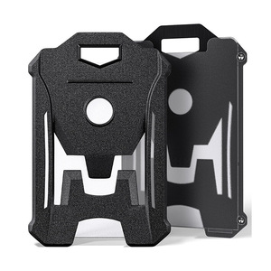 Cross-border spot outdoor <b>ID</b> card sleeve, black, thickened, heavy-duty, PC vertical version, name tag, card sleeve, protective - Product Image 1