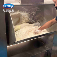 Mélangeur à pâte pour biscuits et gâteaux Skywin Industrial en acier inoxydable 150 kg