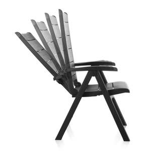 Poltrona Reclinabile in Legno (Confezione da 2) Sedia da Giardino Pieghevole ad Alto Comfort e Resistente ai Raggi UV, Arredo da Esterno in Polipropilene - Product Image 1