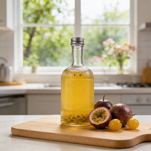 Botellas de Licor de Vidrio Transparente de 340 ml <span class=keywords><strong>con</strong></span> Rayas Verticales y Tapas de Rosca para <span class=keywords><strong>Vodka</strong></span>, Whisky, Tequila, Brandy y Ron, Venta al Por Mayor de Fábrica - Product Image 4