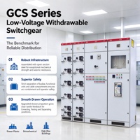 Armoire de distribution électrique intelligente basse tension GCS pour intérieur avec construction en acier galvanisé