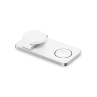 Station de charge multifonctionnelle en alliage d'aluminium, chargeur sans fil magnétique pliable 3 en 1, pliable, adapté à l'iPhone