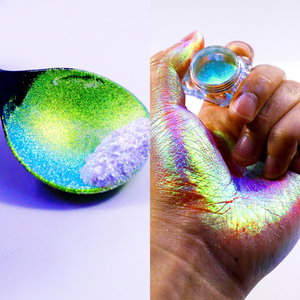 High <b>Pigmented</b> Colorshift Loose Holographic <b>Eyeshadow</b> Mica Powder Nail Paint Chameleon Pigment Powder - Product Image 1