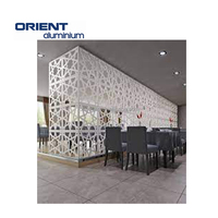 Panel Aluminium pemisah layar logam potongan Laser harga pabrik grosir layar logam pemotong Laser privasi