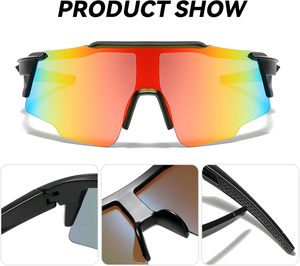 Adult Sports Sunglasses Outdoor Activities Fashionable Multi-color Polarized PC/Polycarbonate Lenses TR90 Frame UV Protection - Product Image 6