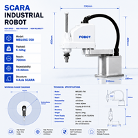 Robot SCARA de 4 Ejes FOBOT Mb10sc-700, Carga Útil de 10 kg, Alcance de 700 mm, Robot Industrial de Alta Velocidad para Ensamblaje y Dispensación de Precisión, PLC