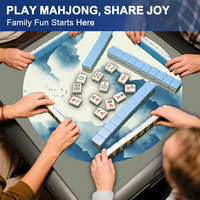 Nouveau Tapis de Mahjong de Luxe Moderne 2026 Imperméable avec Base Antidérapante en Caoutchouc, Sac de Rangement Pliable, Impression de Logo Personnalisé, Vente en Gros OEM