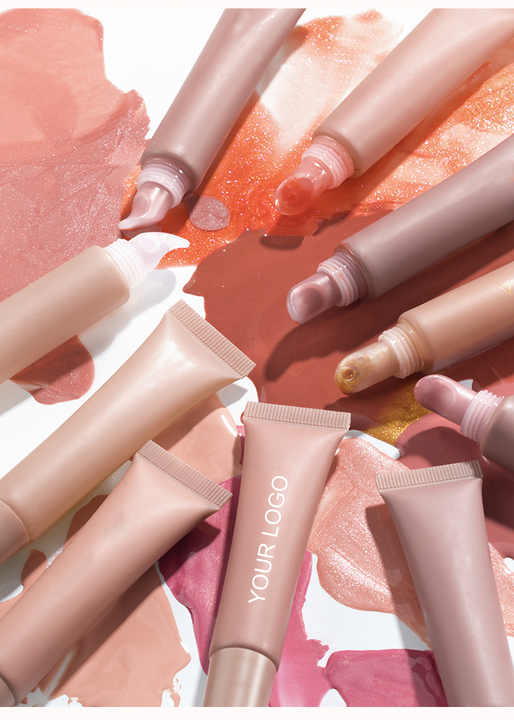 SPF Customized Logo Vegan Lip Oil Fruit Flavor Moisturizing Makeup Private Label liquid lip balm