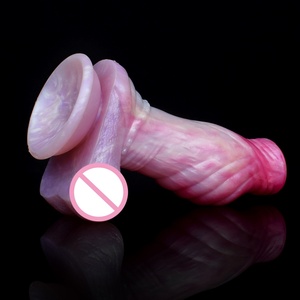 NNSX Nuevo Dildo de Silicona Curvo con Nudo de Caballo y Ventosa, Juguetes Sexuales para Mujeres y Hombres, Estimulador de Punto G, Masturbador Femenino - Product Image 3