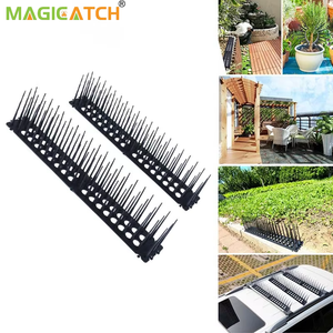 Magicatch - Espiga Antipájaros Moderna de PP Ecológico con Base Hueca de 10 cm, Multisegmentos y Flexible para Techos y Alféizares de Ventanas - Product Image 1