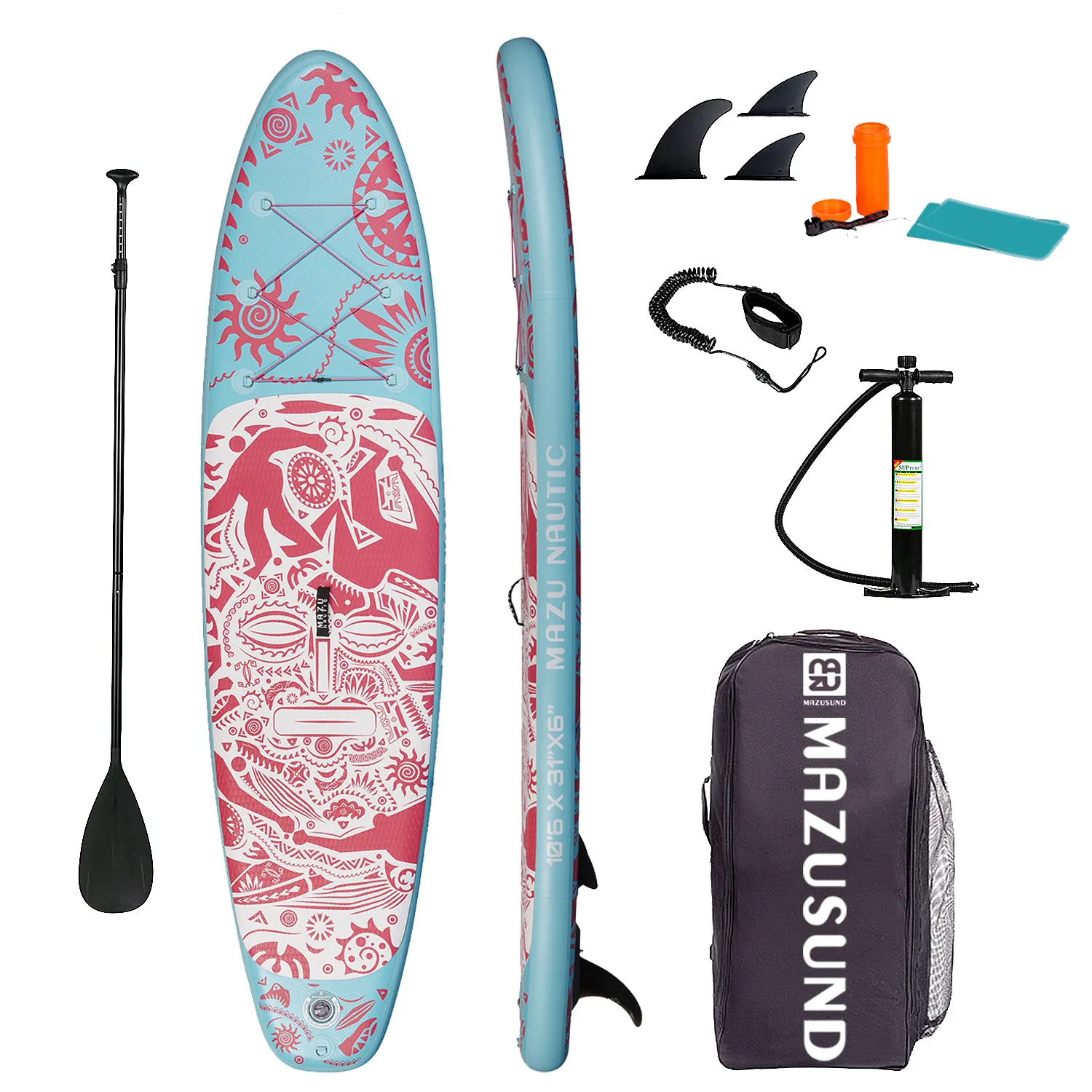 Reachsea New Style Stand-Up Paddleboarding Inflatable SUP Board Inflatable Surfing Board for Water Sports