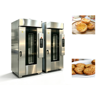 Four rotatif à air chaud commercial pour la production de pain, gâteaux, croissants, et la cuisson de viande, saucisses, côtes de bœuf