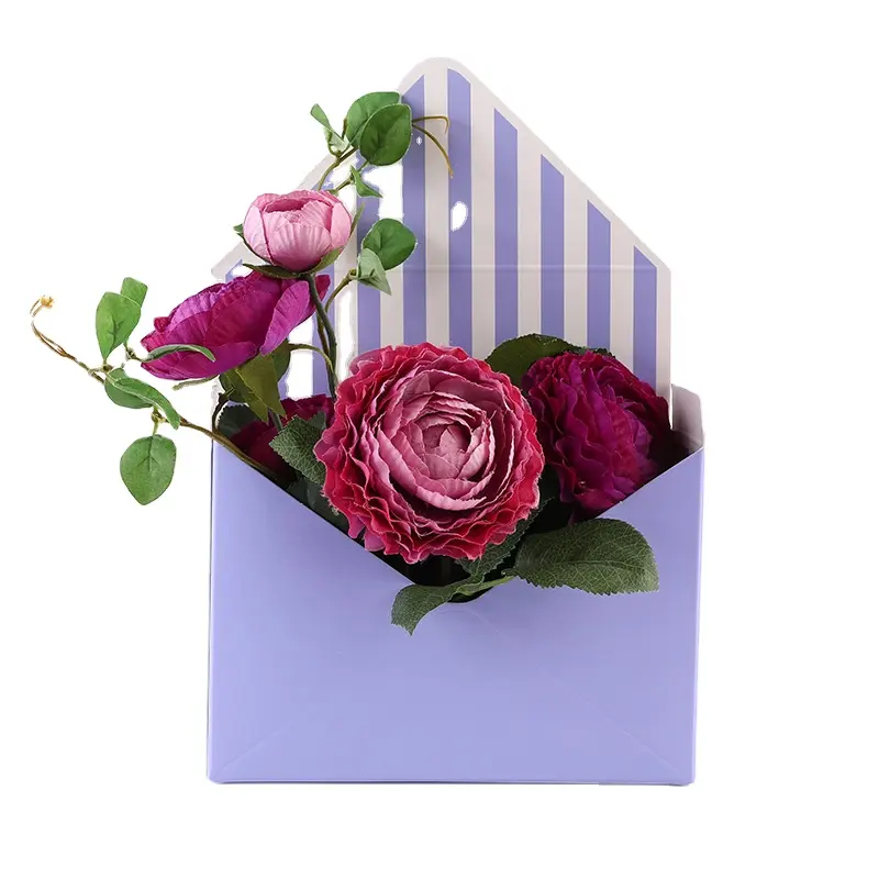 Folding Holding Envelope Holding Creative Flower Gift Box Valentine's Day Gift Packaging Arrangement Flower Paper Box