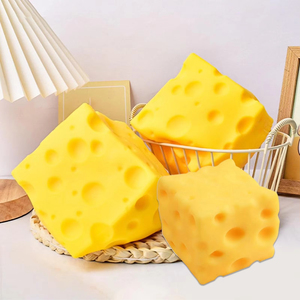 Juguetes Blandos de Queso en Cubo, Juguete Sensorial de Queso Suave, Juguete Antiestrés de Rebote Lento, Juguete para Aliviar el Estrés - Product Image 6