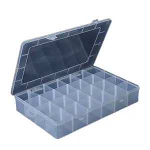 Removable Compartments Plastic Jewelry Storage Box