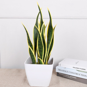 Pianta di Serpente Artificiale di Alta Qualità, <span class=keywords><strong>Bonsai</strong></span> in Vaso per Centrotavola e Decorazioni <span class=keywords><strong>da</strong></span> Interni - Product Image 3