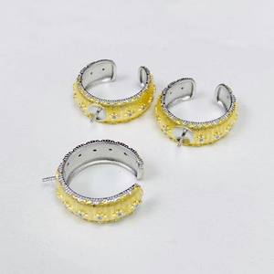 10592DIY Anillo de plata S925 para accesorios de perlas, base vacía para anillo Espíritu Serpiente, para perlas redondas de 5-7mm y anillos de diamantes - Product Image 2