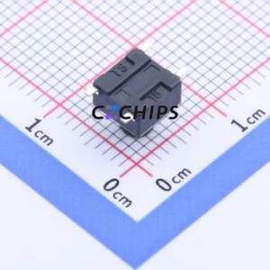 YTS1R0032FBG00 Tactile Switch SMD,6x6mm Switch Single Pole Single Throw Round Button 2.5N Vertical Mount - Product Image 2