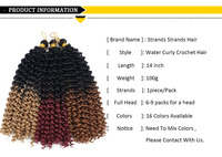 Extensions de cheveux synthétiques Afro au Crochet, tresses ondulées, tresses en vrac