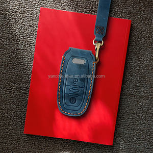 Acheter vente chaude à la mode en cuir clé de <span class=keywords><strong>voiture</strong></span> couverture Premium porte-clés étui en cuir - Product Image 5