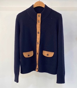 <span class=keywords><strong>Cardigan</strong></span> in maglia di <span class=keywords><strong>lana</strong></span> 100% 2025 <span class=keywords><strong>cardigan</strong></span> Casual a maniche lunghe in pelle scamosciata in maglia di <span class=keywords><strong>lana</strong></span> nera autunno inverno - Product Image 2