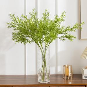Plante verte artificielle Meng Jie 30cm-100cm, tige unique en plastique, Houttuynia Cordata, décoration paysagère intérieure - Product Image 2
