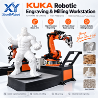 Robot de sculpture 3D à six axes KUKA KR210 avec servomoteur pour la sculpture de mousse, de pierre et de résine