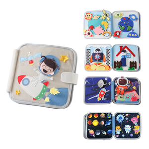 <span class=keywords><strong>Livre</strong></span> d'activités Montessori pour tout-petits, <span class=keywords><strong>livre</strong></span> d'apprentissage en feutre, jouet éducatif préscolaire, planche d'activités, cadeau d'anniversaire pour enfants, polyester - Product Image 4