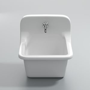 Lavabo in Ceramica da Parete dal Design Moderno, Monoforo, <span class=keywords><strong>Salvaspazio</strong></span> per Piccoli Appartamenti - Product Image 4