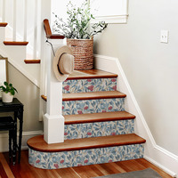 Papier peint autocollant en PVC à motifs floraux fantaisie, imperméable, en rouleaux, avec tailles personnalisées pour la décoration de la maison