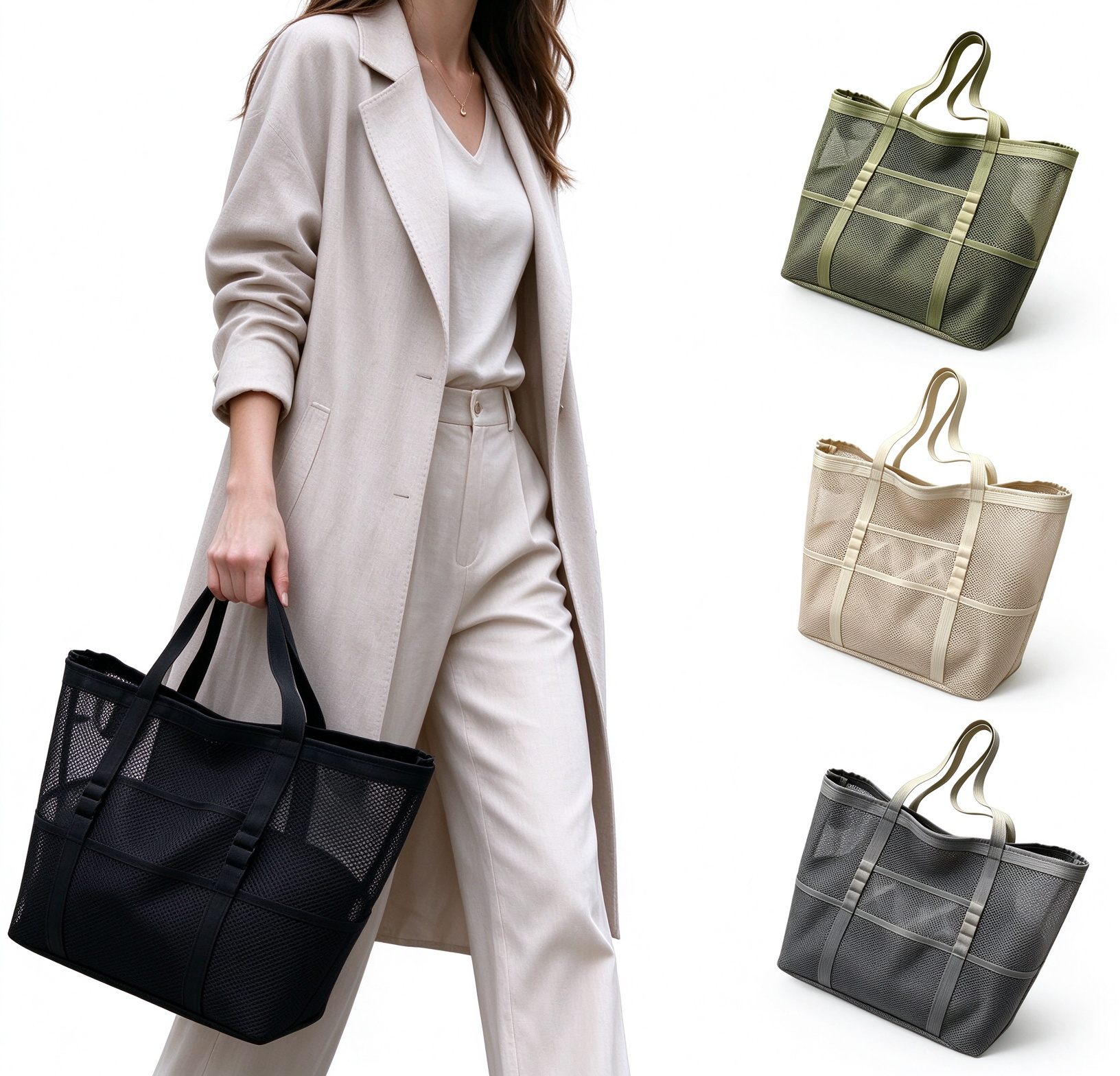 Breathable Mesh Waterproof Beach Patchwork Strap