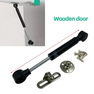 FGA GS002 Amortiguador de Gas Corto de 180mm, Cilindro Hidráulico, Resorte de Gas de 60N, Cierre Suave, Gris/Negro, Electrochapado, para Mueble de Madera - Product Image 2