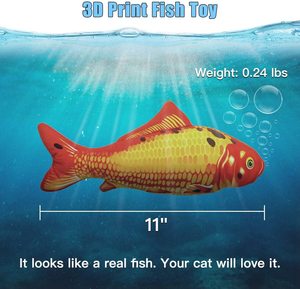 Juguetes Floppy <span class=keywords><strong>Fish</strong></span> para gatos y perros pequeños, juguetes interactivos automáticos para cachorros - Product Image 6