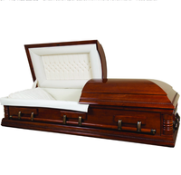 Ataúd Funerario de Madera Maciza a Precio de Mayoreo, Estilo Europeo Americano