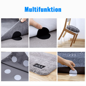 <span class=keywords><strong>Bandes</strong></span> <span class=keywords><strong>Velcro</strong></span> adhésives rondes pour usage domestique - Auto-adhésives puissantes - Pour rangement mural et fixation - Application sans trace - Product Image 5