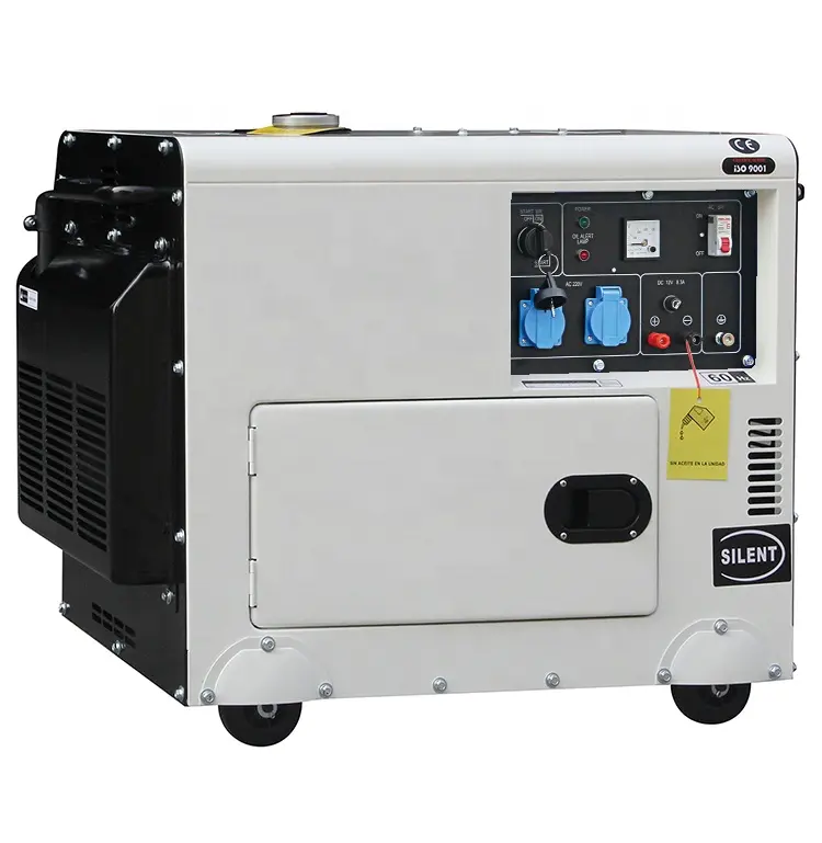 Generator Diesel tipe senyap 6kw 8KW 10kW 12kW berpendingin udara dan pendingin Air frekuensi 50Hz