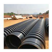 Tuyau de drainage corrugué en polyéthylène Krah SN4 SN8 DN800 DN1000 DN1200 à prix abordable pour égouts – Fournisseurs