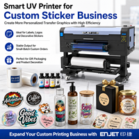 Impresora UV DTF de 60CM de Bajo Mantenimiento, Impresión Continua, Largas Horas de Trabajo, Impresora UV DTF de 60CM para Taller de Manualidades