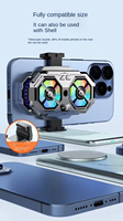 Refroidisseur de téléphone double cœur avec refroidissement semi-conducteur TEC, radiateur à double ventilateur RGB réglable sur 3 vitesses pour le gaming en direct