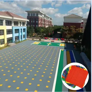 Waterproof Modular Pp Sports Flooring Square Basketball Court Plastic Outdoor Floor Interlocking Futsal Flooring