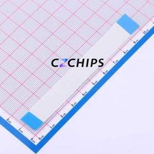 FFC-0.5-24-100-A-4-8 FFC Cable (Flexible Flat Cable) P=0.5mm Connector 24P 0.5mm 0.3mm Non-Inverting - Product Image 2