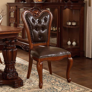 Ghế da cao cấp chất lượng cao, bốn chỗ ngồi, sáu chỗ ngồi, gỗ mahogany nguyên khối, thoải mái, giá rẻ, lưng cao, dùng cho phòng ăn - Product Image 4