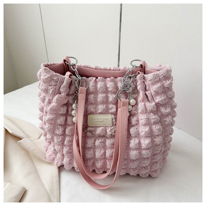 <span class=keywords><strong>Bolso</strong></span> de Hombro Plegable 2026, Gran Capacidad, Negro/Blanco/<span class=keywords><strong>Verde</strong></span>/Rosa, <span class=keywords><strong>Bolso</strong></span> Tote Casual de Moda - Product Image 4
