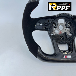 RPPF personnalisé à bon <span class=keywords><strong>prix</strong></span> Volant en fibre de carbone pour <span class=keywords><strong>AUDI</strong></span> B9 A3 A4 A5 S3 S4 <span class=keywords><strong>S5</strong></span> - Product Image 5