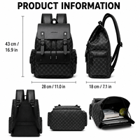 Fournisseur en gros de sacs à dos monogrammés pour femmes, sac à dos en cuir PU personnalisé avec sangle à boucle, faible MOQ 20 pour les fournitures d'entreprise