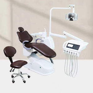 Fauteuil dentaire à commande électrique Visionneuse <span class=keywords><strong>de</strong></span> film X Système d'aspiration dentaire Table <span class=keywords><strong>de</strong></span> médecin avec <span class=keywords><strong>chariot</strong></span> Prix - Product Image 2