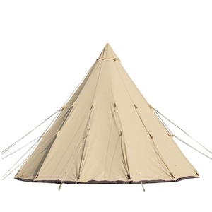 3 m Teepee tenda da <span class=keywords><strong>campeggio</strong></span> all'aperto tela Tipi tenda OEM ODM personalizzazione impermeabile tenda di tela in stile indiano - Product Image 1