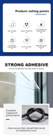 Mastic adhésif de haute qualité Mastic polymère hybride Ms Mastic Pu40 Mastic pour fenêtre et porte
