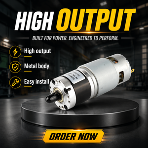 Moteur à engrenages planétaires CC à balais <span class=keywords><strong>Jupiter</strong></span> 18V, couple de 0,6 Nm, 1500 tr/min, encodeur, faible bruit, étanche, couple élevé pour robotique, ventilateur, bateau - Product Image 2